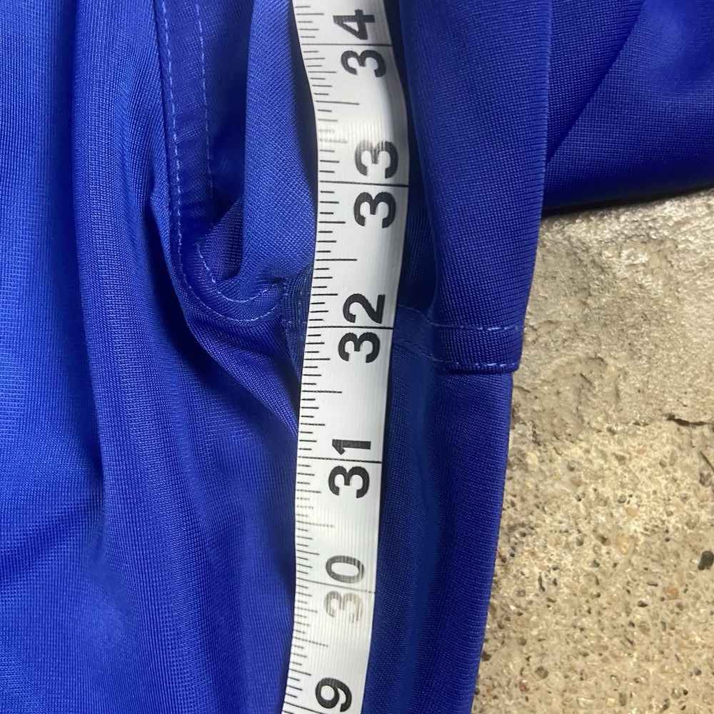 Detroit Pistons Zip Away Track Pants Size Large Blue Breakaway NBA Basketball - Picture 7 of 9